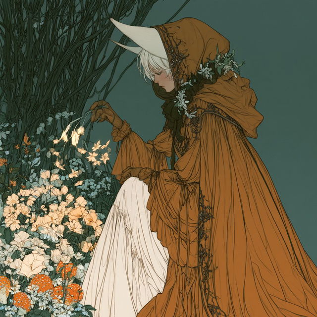 Riso Poppy Reliquary style, Midjourney V8.2, render 1 of 4