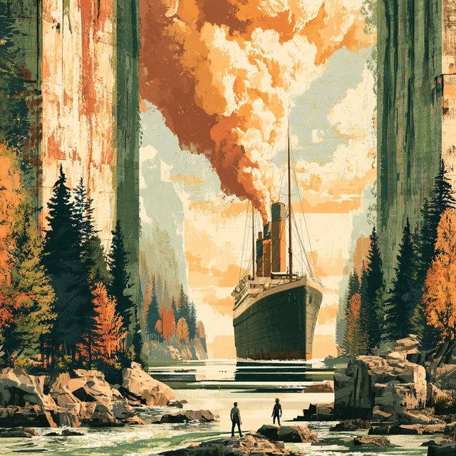 Leafgold Collagism style, Midjourney V8.2, render 1 of 4