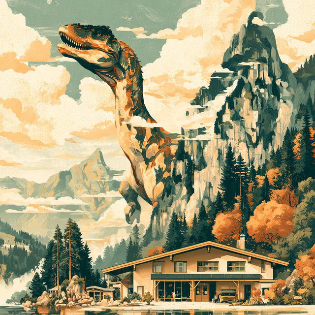 Leafgold Collagism style, Midjourney V8.2, render 4 of 4