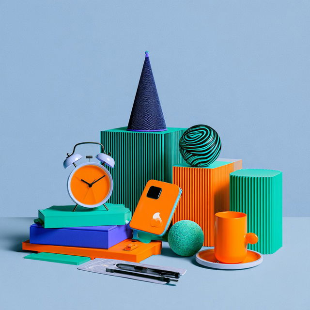 Sculptural Chromapilgrimage style, Midjourney V8.2, render 3 of 4