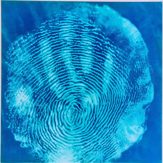 Cyanotype Biomorphics style, Midjourney V8.2, render 4 of 4