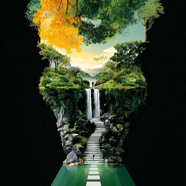 Landformarabesque style, Midjourney V8.2, render 3 of 4