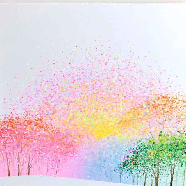 Pointillaria style, Midjourney V8.2, render 2 of 4