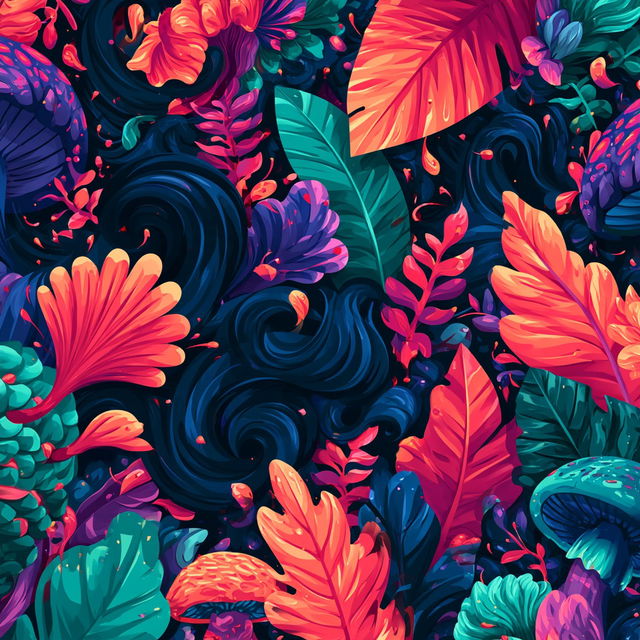 Florafauna style, Midjourney V8.2, render 4 of 4