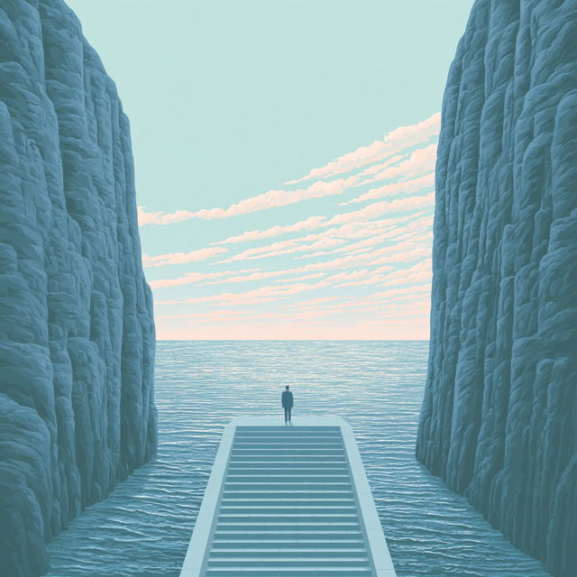 Isobar Stair Atlas style, Midjourney V8.2, render 2 of 4