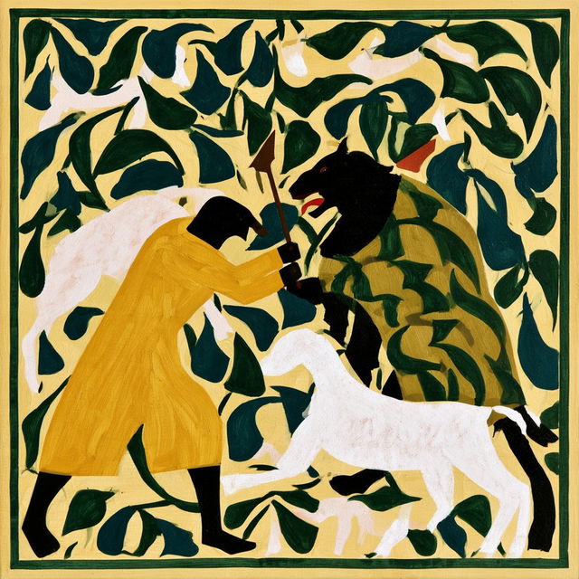 Jungle Chromarabesque style, Midjourney V8.2, render 1 of 4