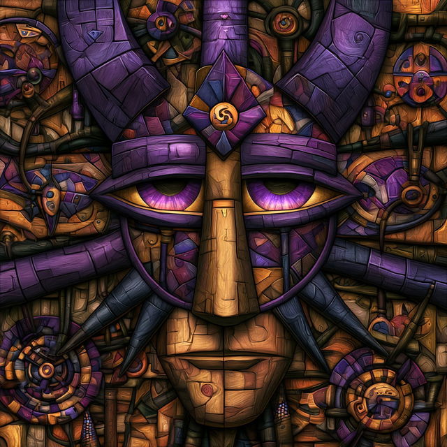 Masksplice style, Midjourney V8.2, render 4 of 4