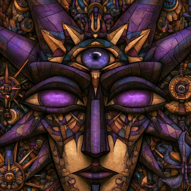 Masksplice style, Midjourney V8.2, render 3 of 4