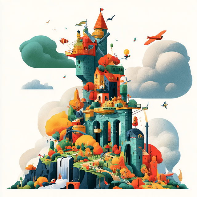 Atelier Fallow Kite style, Midjourney V8.2, render 3 of 4
