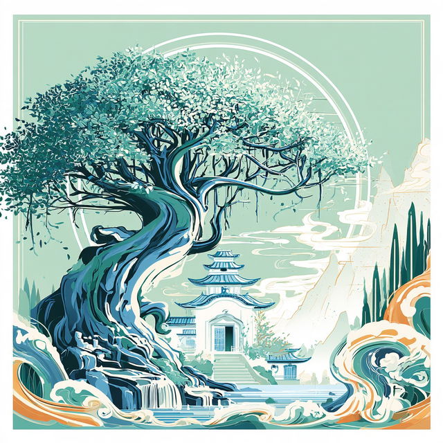 Pagodawave Relief style, Midjourney V8.2, render 4 of 4