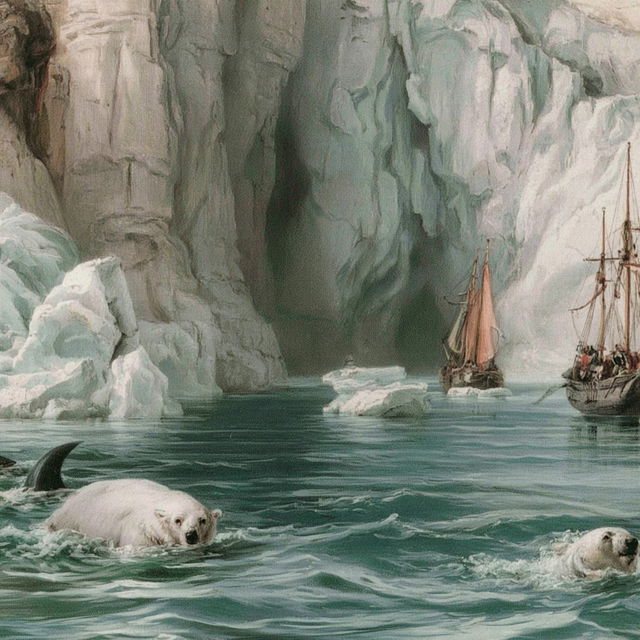 Glacial Mythography style, Midjourney V8.2, render 1 of 4