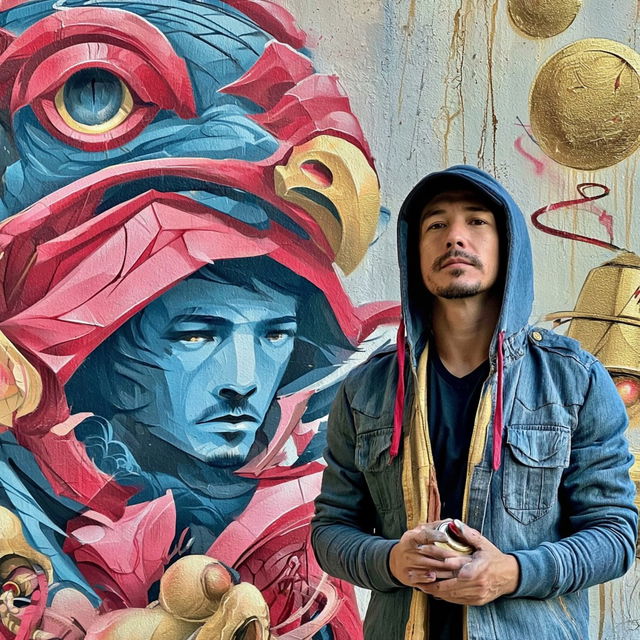 Mural Cipher style, Midjourney V8.2, render 4 of 4