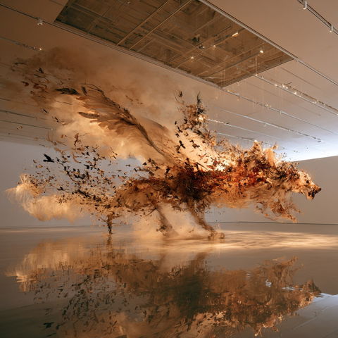 Cai Guo-Qiang style (Various), Midjourney V8.2
