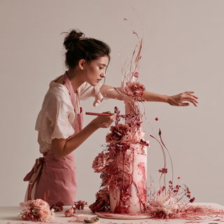 Cake design style, Midjourney V8.2, render 2 of 4