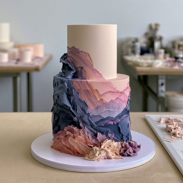 Cake design style, Midjourney V8.2, render 3 of 4