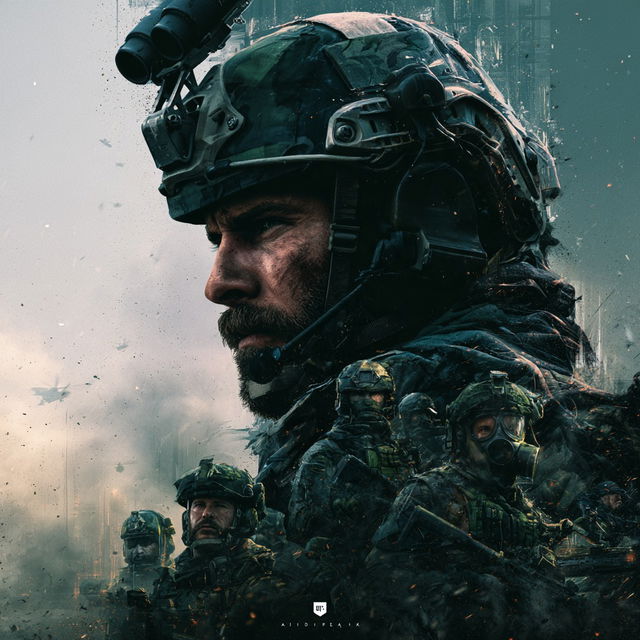 Call of Duty style, Midjourney V8.2, render 4 of 4