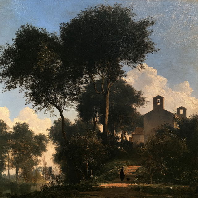 Camille Corot style, Midjourney V8.2, render 4 of 4