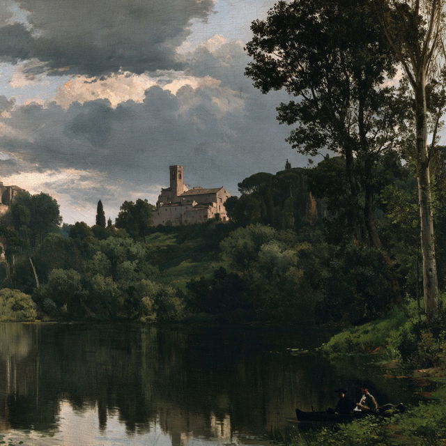 Camille Corot style, Midjourney V8.2, render 3 of 4