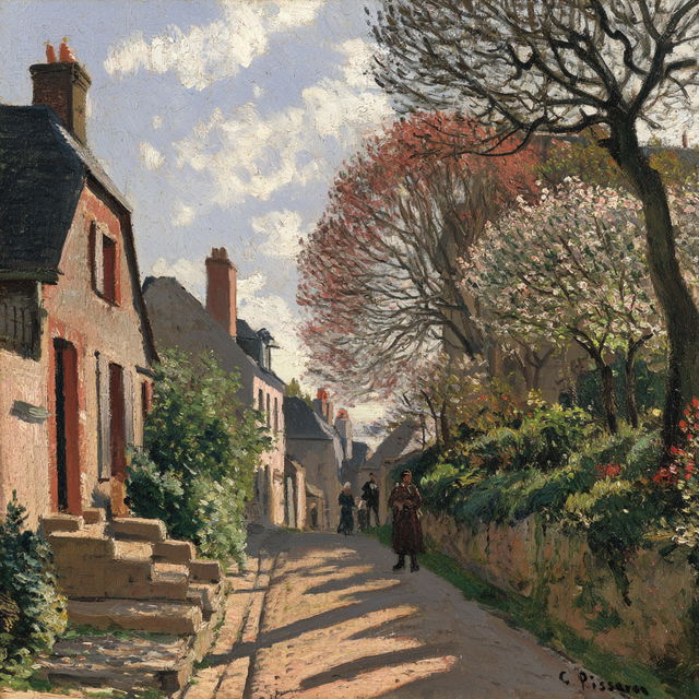 Camille Pissarro style, Midjourney V8.2, render 4 of 4