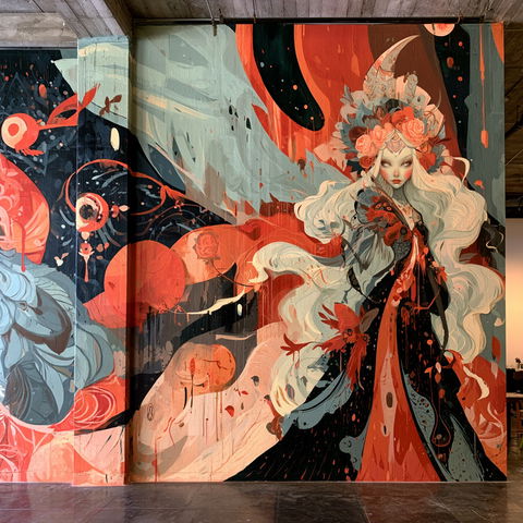 Camille Rose Garcia style (Painters), Midjourney V8.2