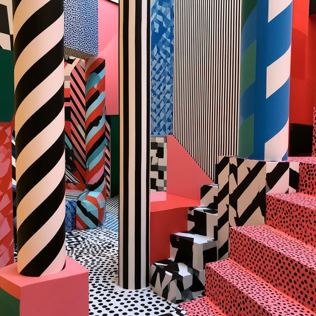 Camille Walala style, Midjourney V8.2, render 1 of 4