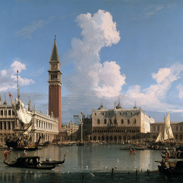 Canaletto style, Midjourney V8.2, render 4 of 4