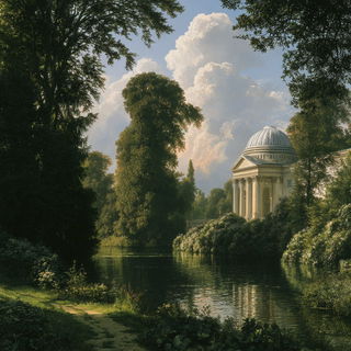 Capability Brown style, Midjourney V8.2, render 2 of 4