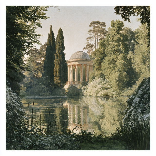 Capability Brown style, Midjourney V8.2, render 4 of 4