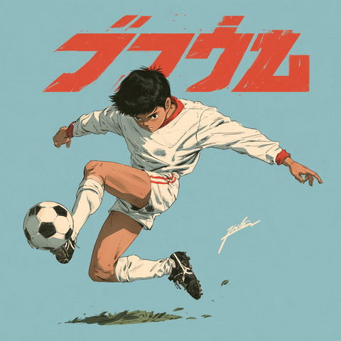 Captain Tsubasa style (Titles), Midjourney V8.2