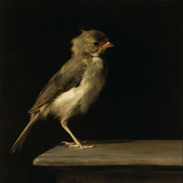 Carel Fabritius style, Midjourney V8.2, render 1 of 4