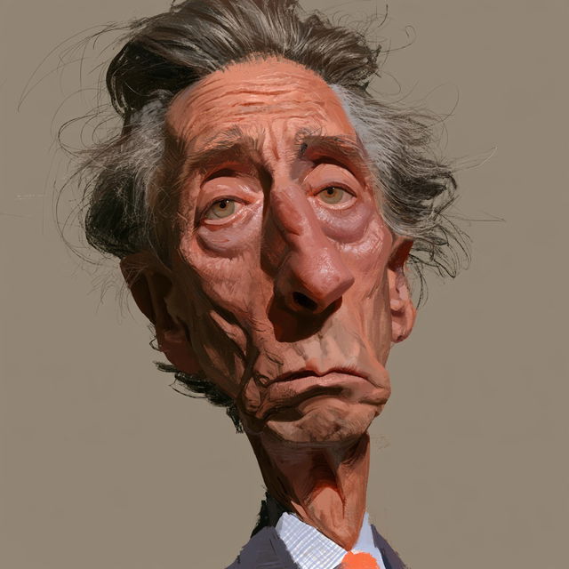 Caricature style, Midjourney V8.2, render 3 of 4