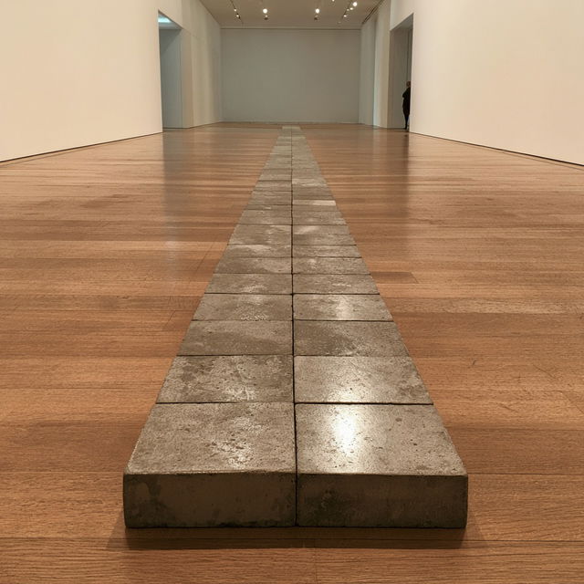 Carl Andre style, Midjourney V8.2, render 1 of 4