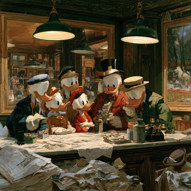 Carl Barks style, Midjourney V8.2, render 4 of 4