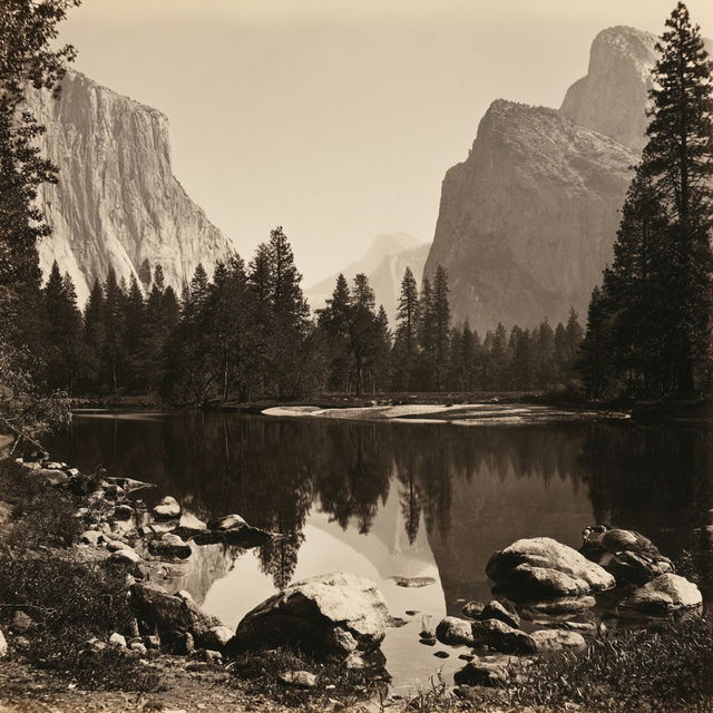 Carleton Watkins style, Midjourney V8.2, render 2 of 4