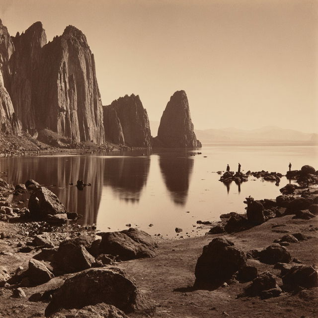 Carleton Watkins style, Midjourney V8.2, render 3 of 4