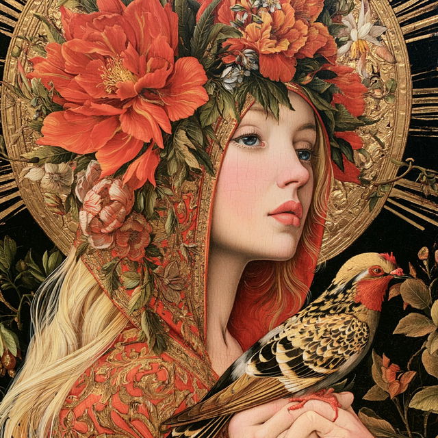Carlo Crivelli style, Midjourney V8.2, render 3 of 4