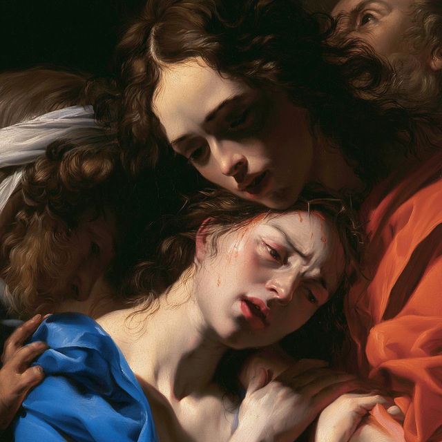 Carlo Dolci style, Midjourney V8.2, render 3 of 4