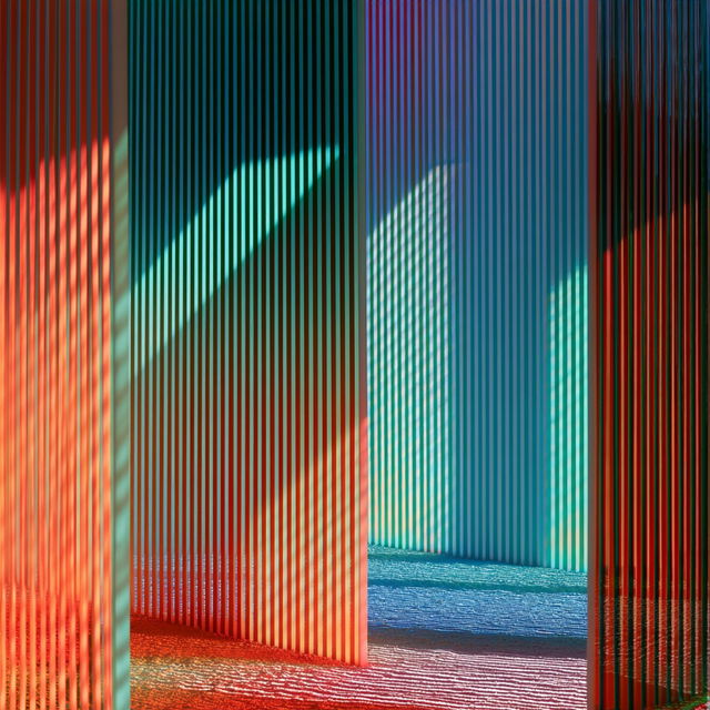 Carlos Cruz-Diez style, Midjourney V8.2, render 2 of 4