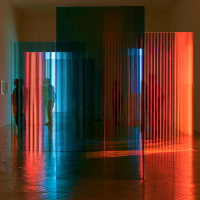 Carlos Cruz-Diez style, Midjourney V8.2, render 4 of 4