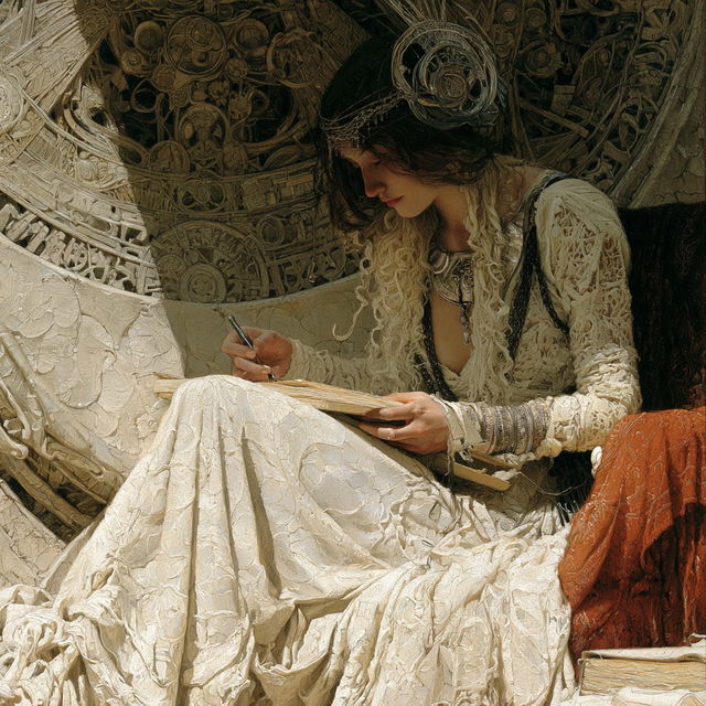 Carlos Schwabe style, Midjourney V8.2, render 1 of 4