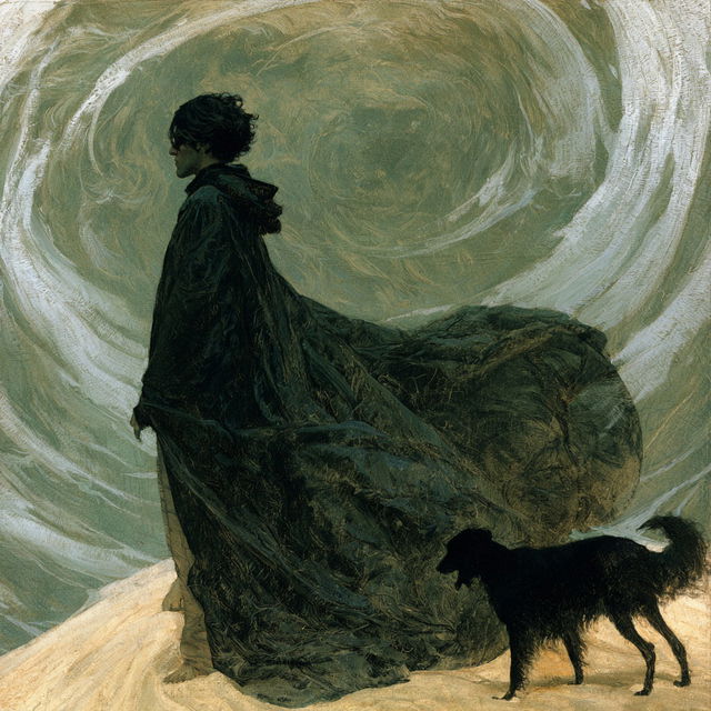 Carlos Schwabe style, Midjourney V8.2, render 4 of 4