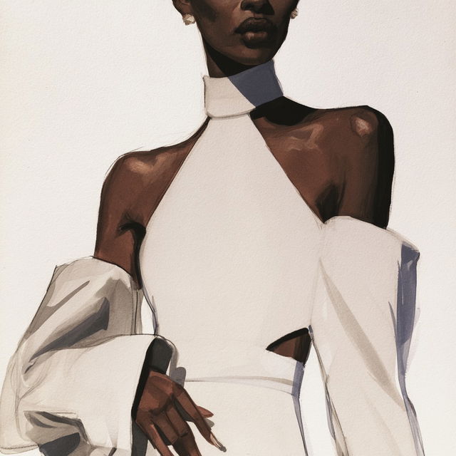 Carly Cushnie style, Midjourney V8.2, render 3 of 4