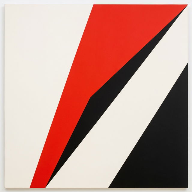 Carmen Herrera style, Midjourney V8.2, render 3 of 4