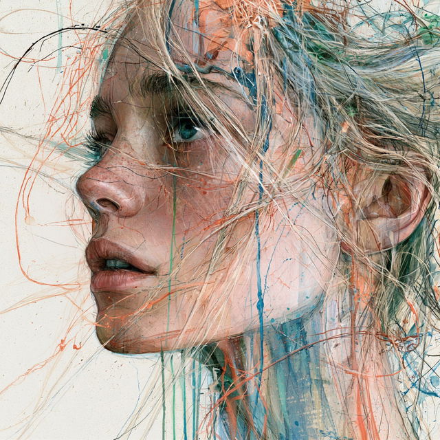 Carne Griffiths style, Midjourney V8.2, render 2 of 4