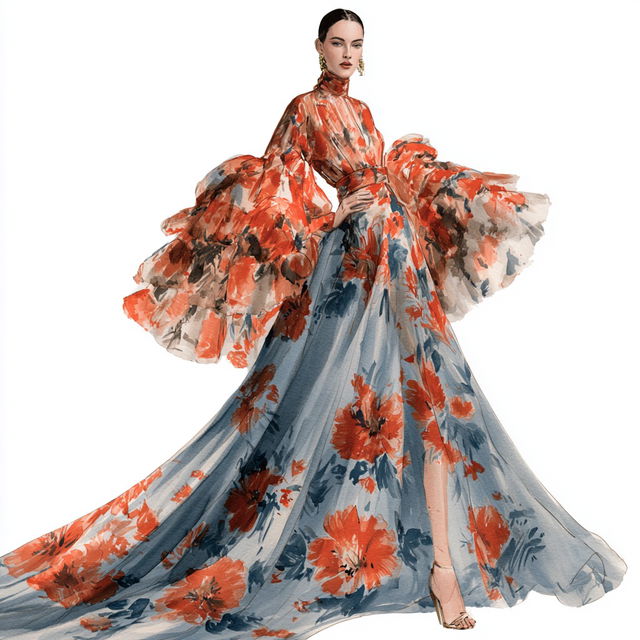 Carolina Herrera style, Midjourney V8.2, render 3 of 4