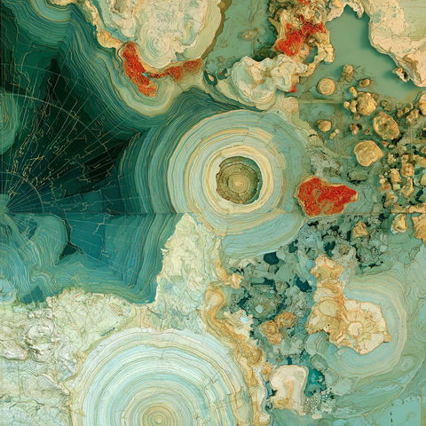 Cartography style (Techniques), Midjourney V8.2