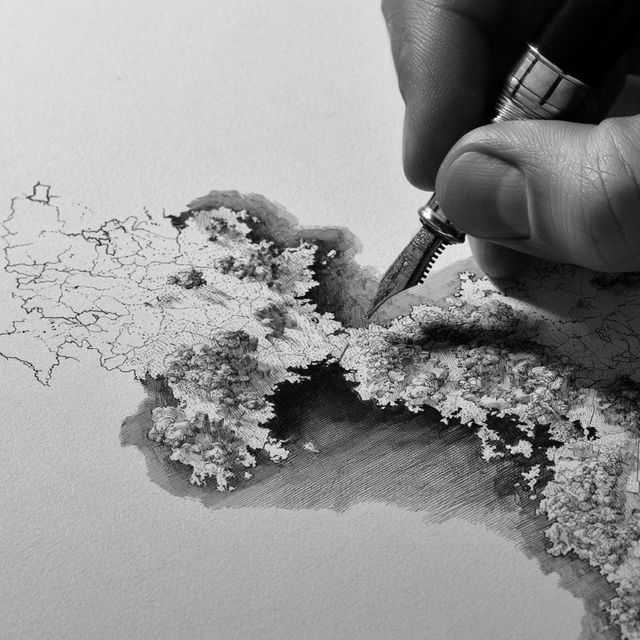 Cartography style, Midjourney V8.2, render 4 of 4