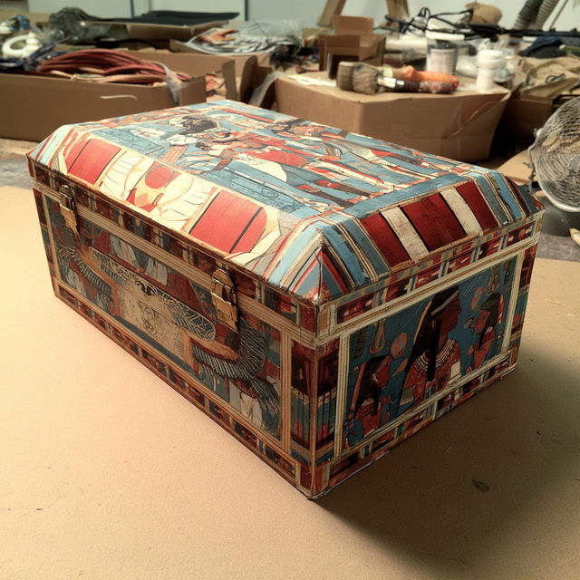 Cartonnage style, Midjourney V8.2, render 1 of 4