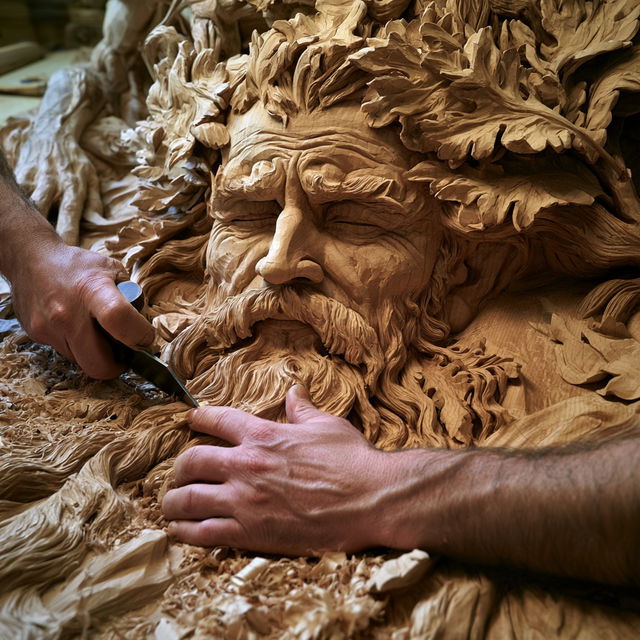 Carving style, Midjourney V8.2, render 3 of 4