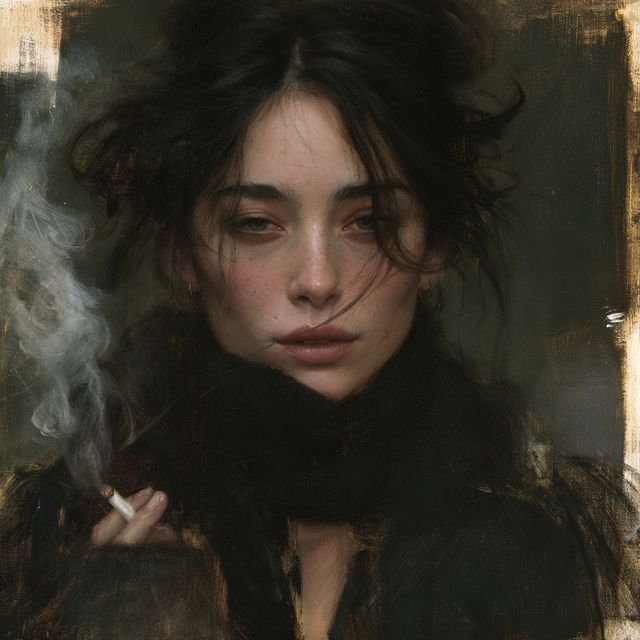 Casey Baugh style, Midjourney V8.2, render 1 of 4